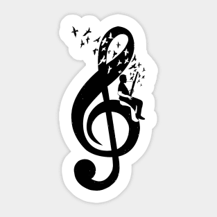 Treble Clef - Bassoon Sticker